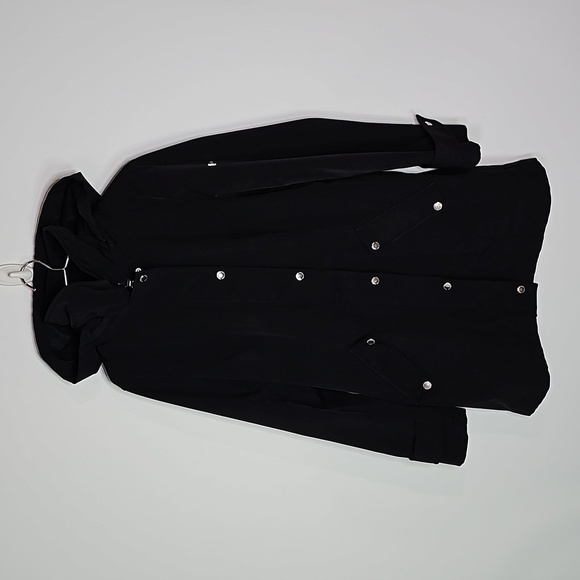 Tommy Hilfiger Jackets & Blazers - Tommy Hilfiger small black removable hood zip up coat